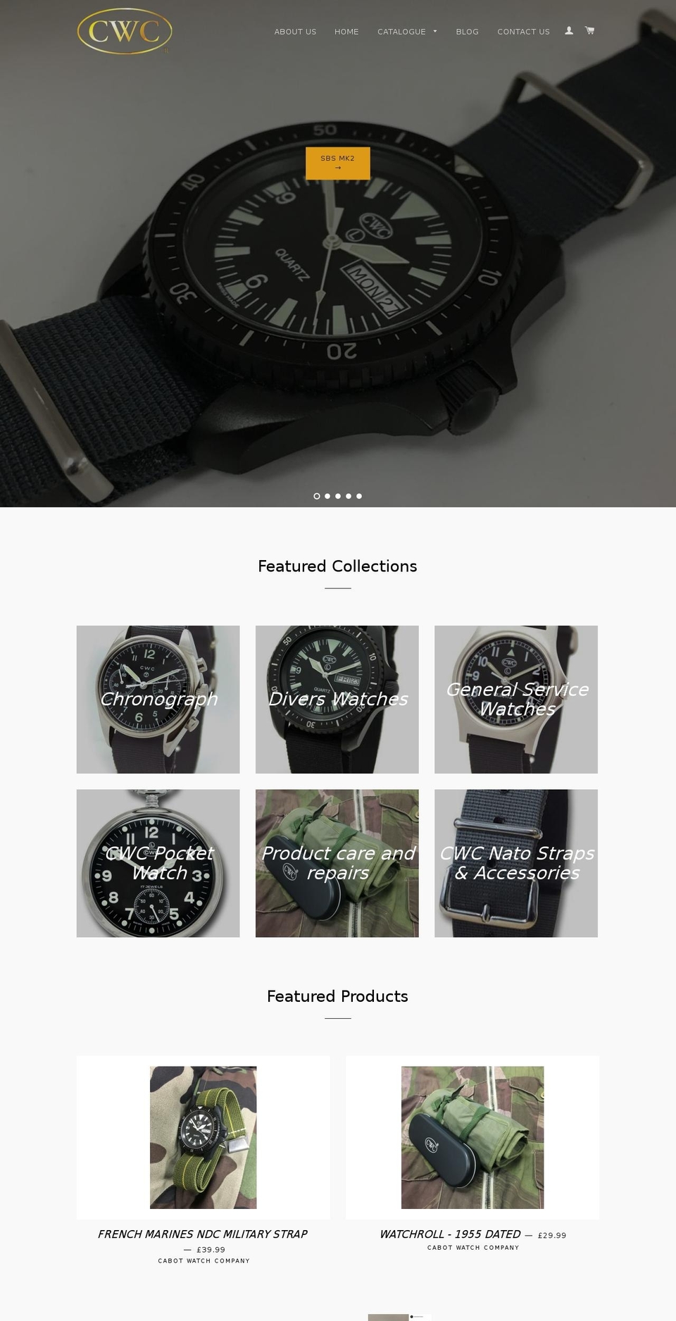 britisharmywatches.com shopify website screenshot