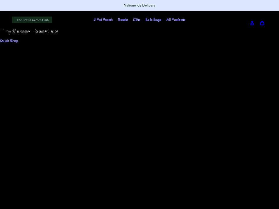 britishgardenclub.co.uk shopify website screenshot