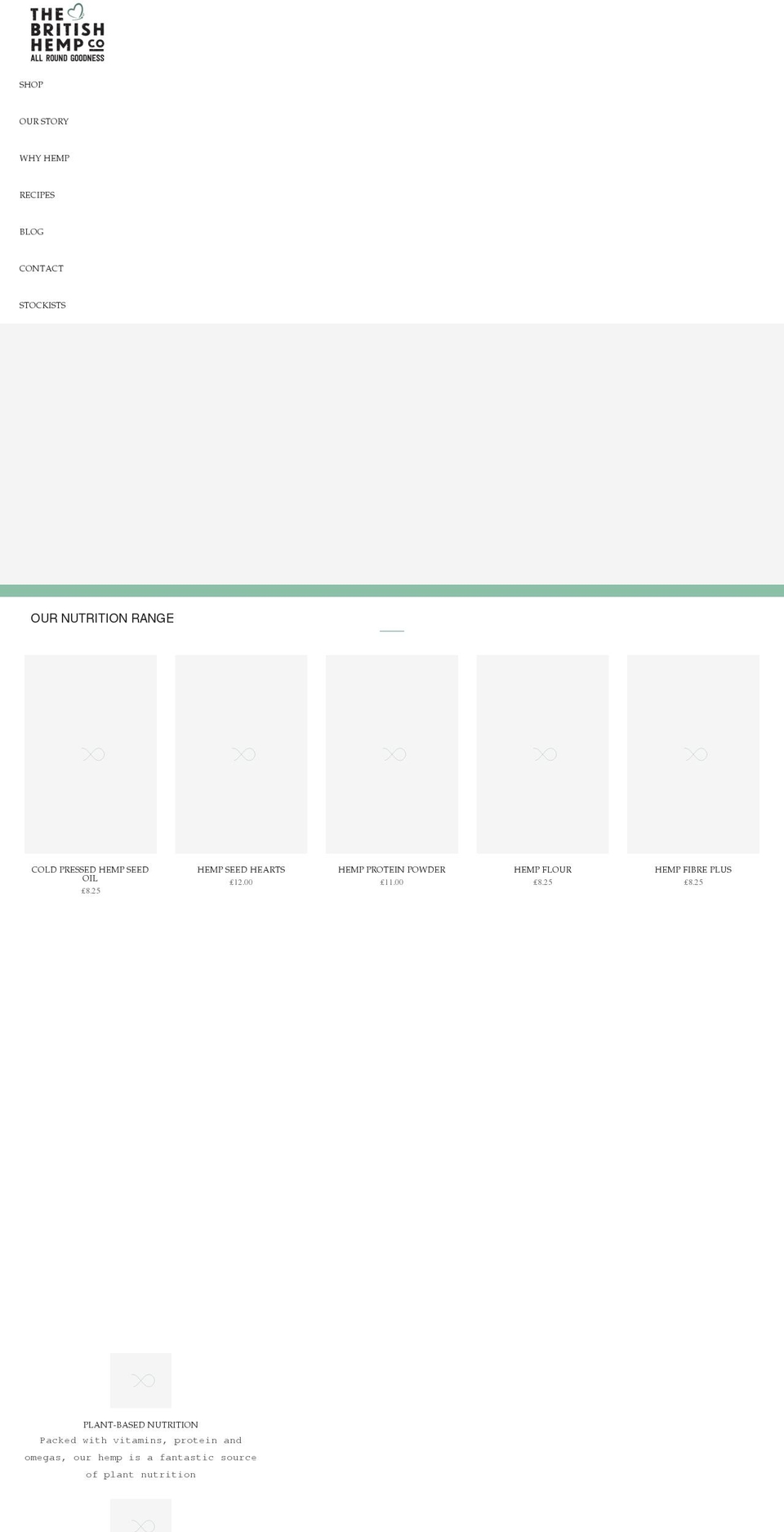 britishhempco.com shopify website screenshot