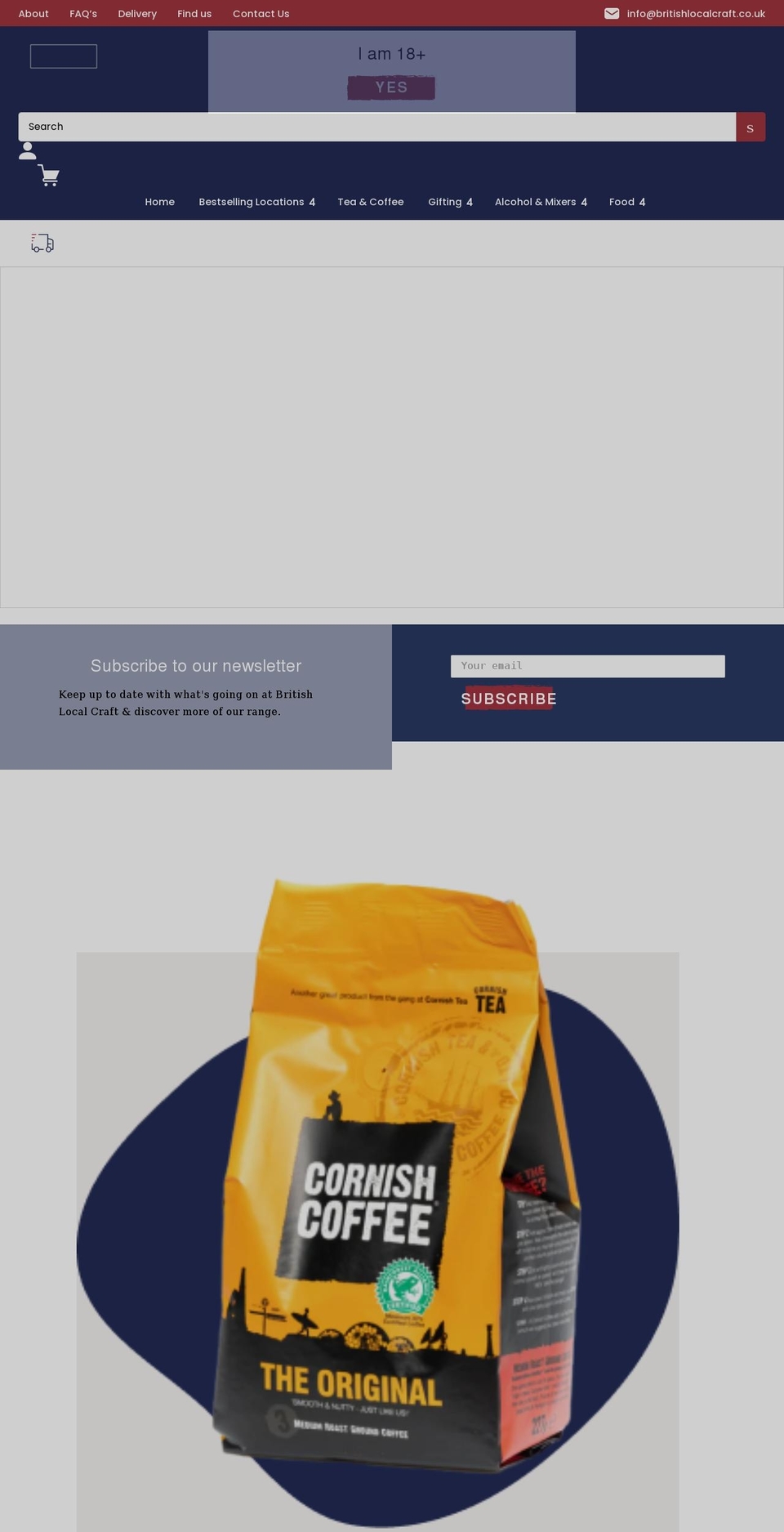 britishlocalcraft.com shopify website screenshot