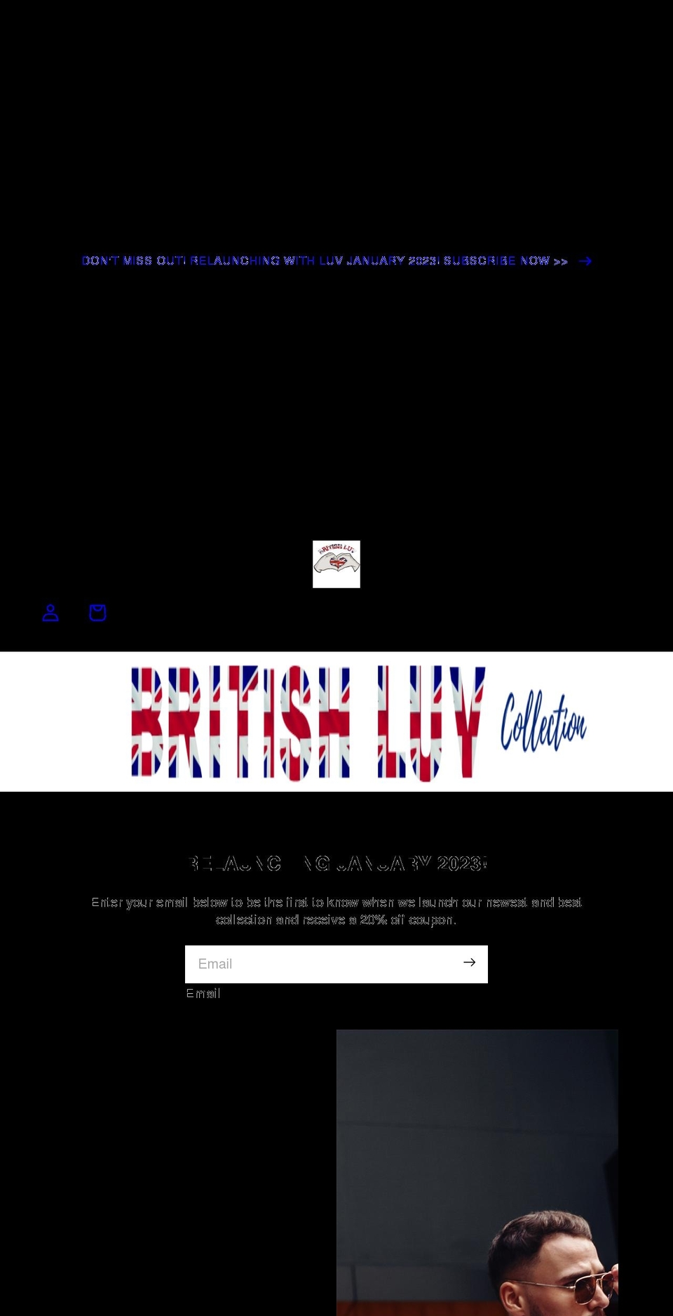 britishluv.com shopify website screenshot