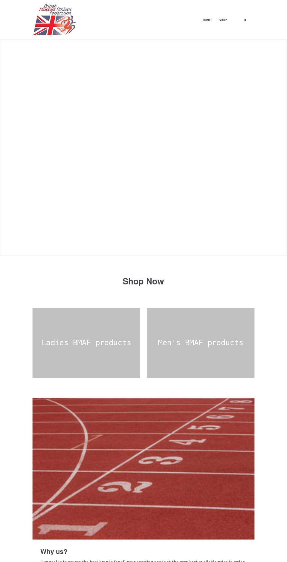 britishmastersathletics.co.uk shopify website screenshot
