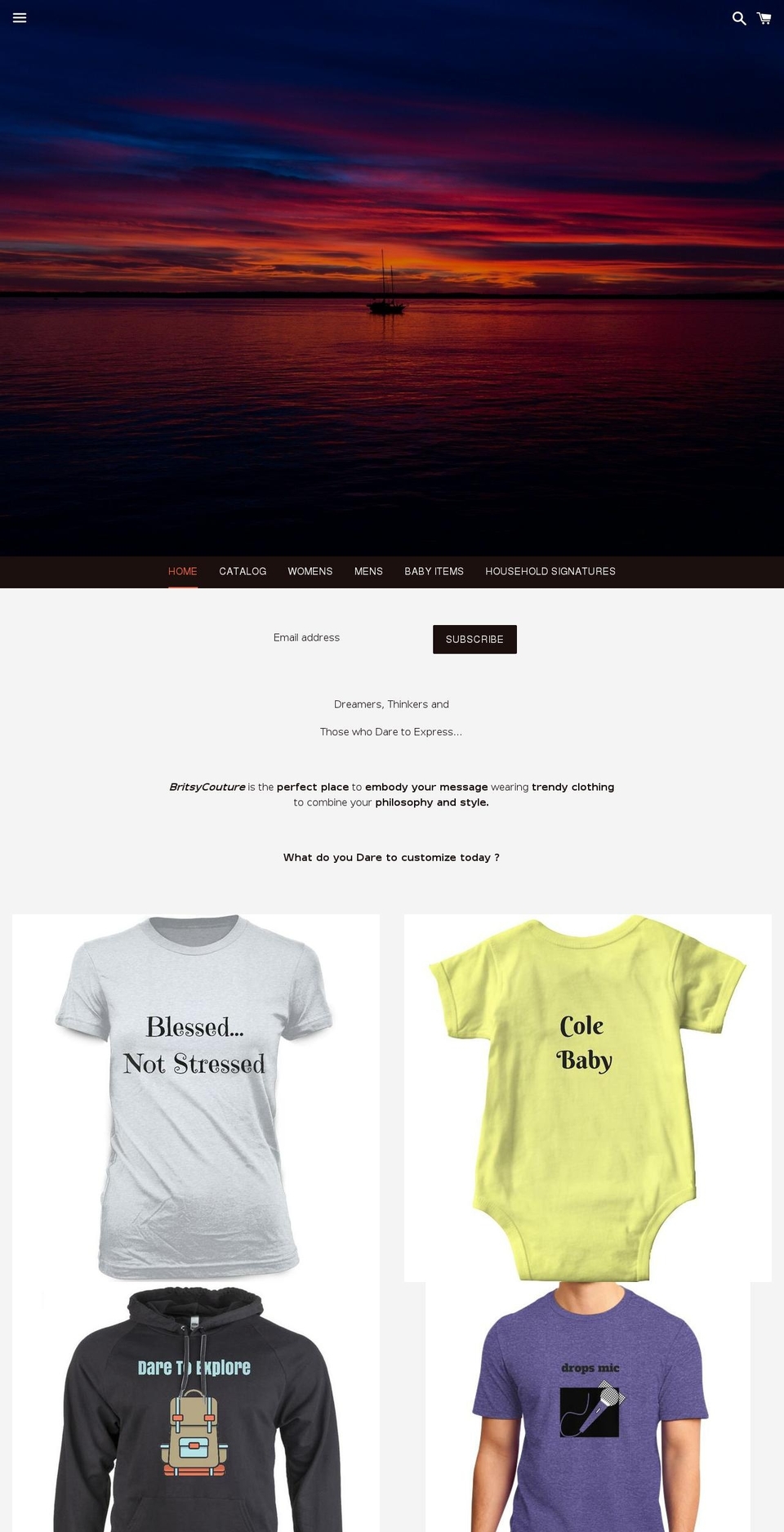 britsycouture.com — Shopify storefront screenshot