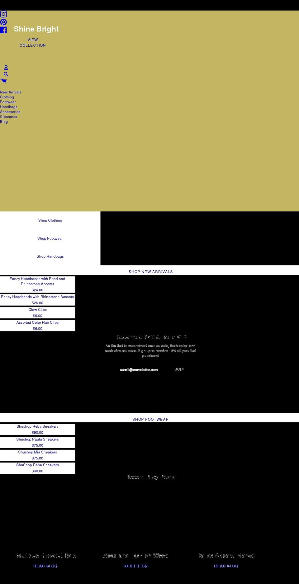 brittandbelleboutique.com shopify website screenshot