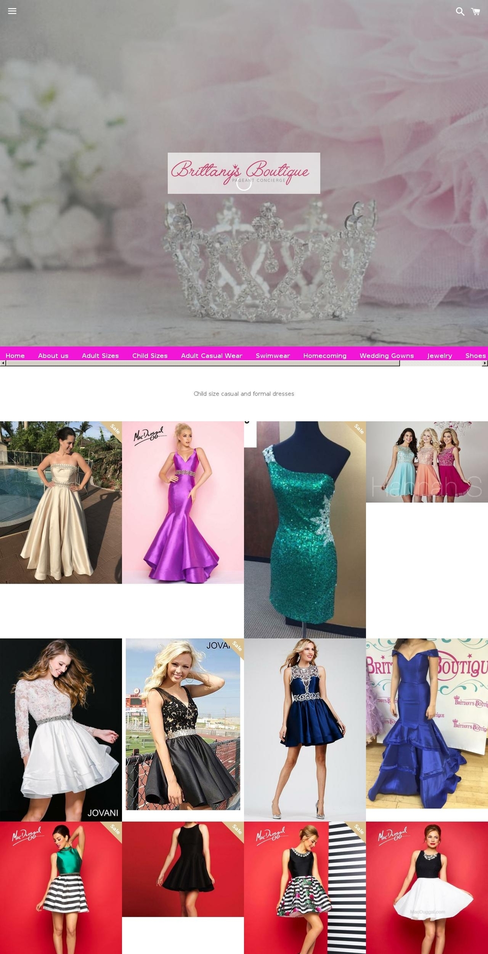 brittanys-boutique-apparel-and-concierge.myshopify.com shopify website screenshot