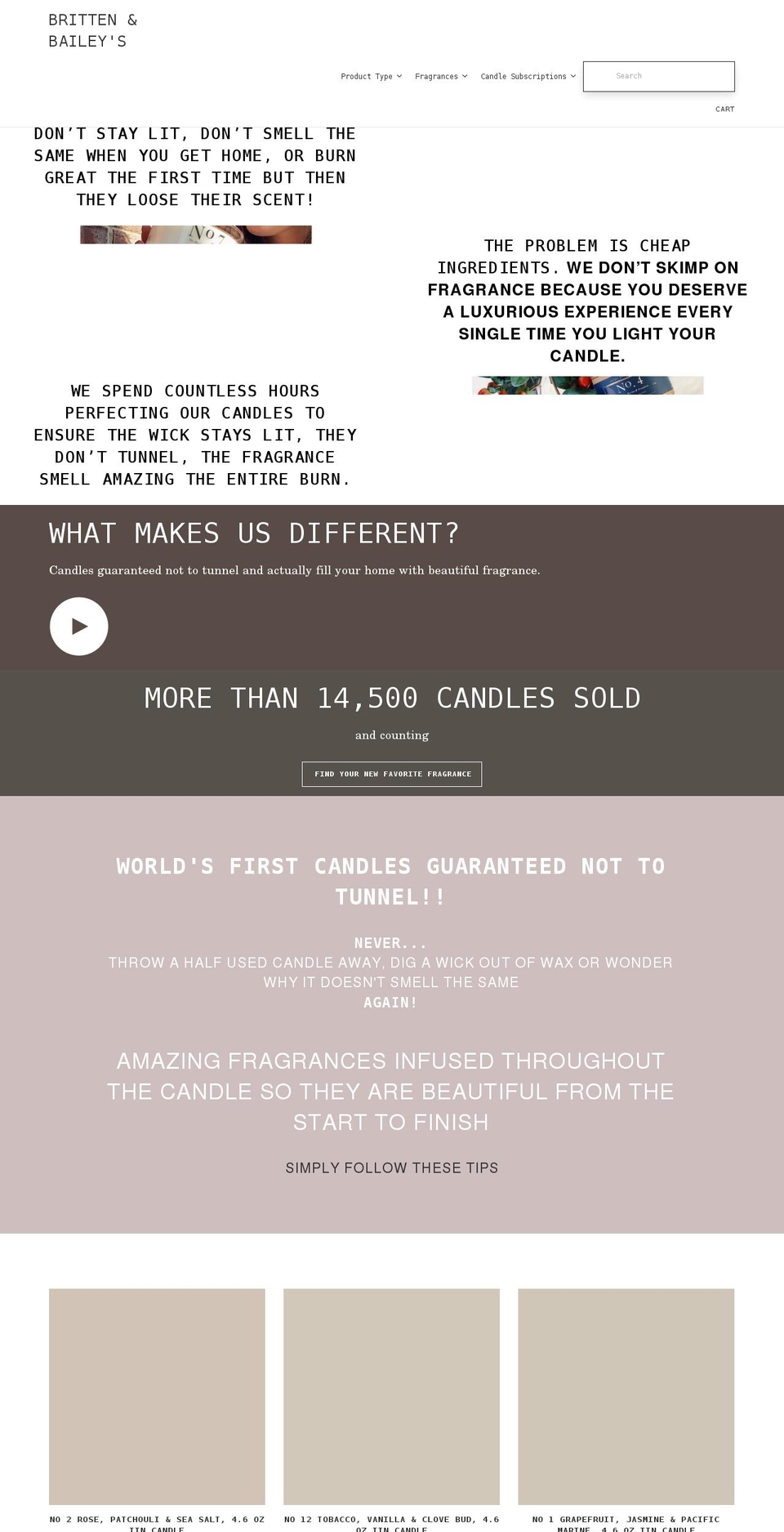 brittenandbaileys.com — Shopify storefront screenshot