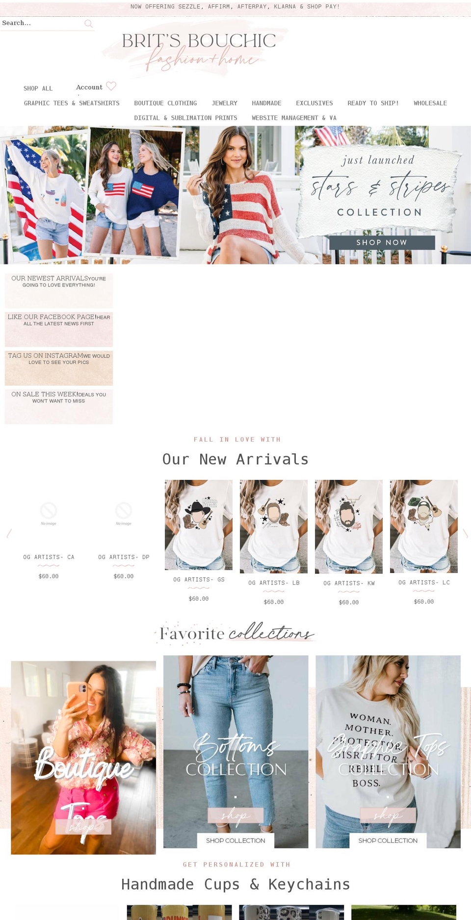 brittnayscreativecorner.com shopify website screenshot