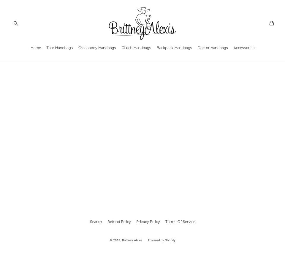 brittneyalexis.com — Shopify storefront screenshot