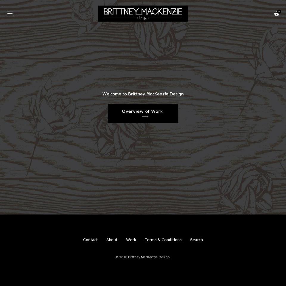 brittneymackenzie.com — Shopify storefront screenshot