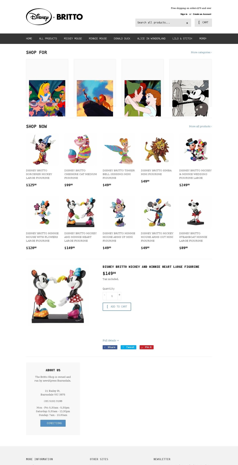 brittoshop.com.au shopify website screenshot