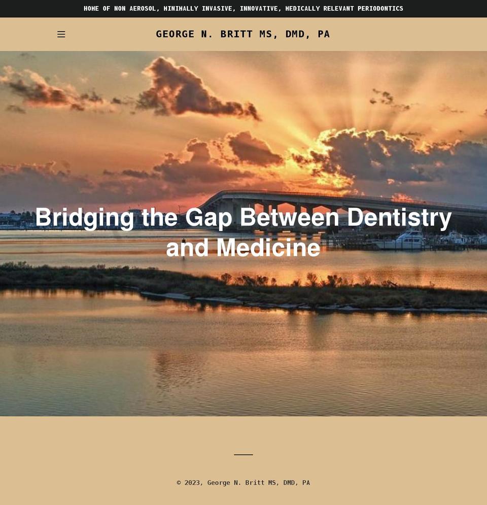 brittperio.com shopify website screenshot