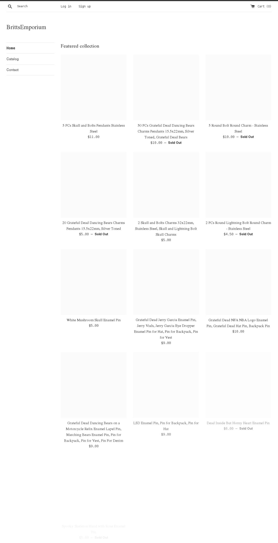 brittsemporium.com shopify website screenshot