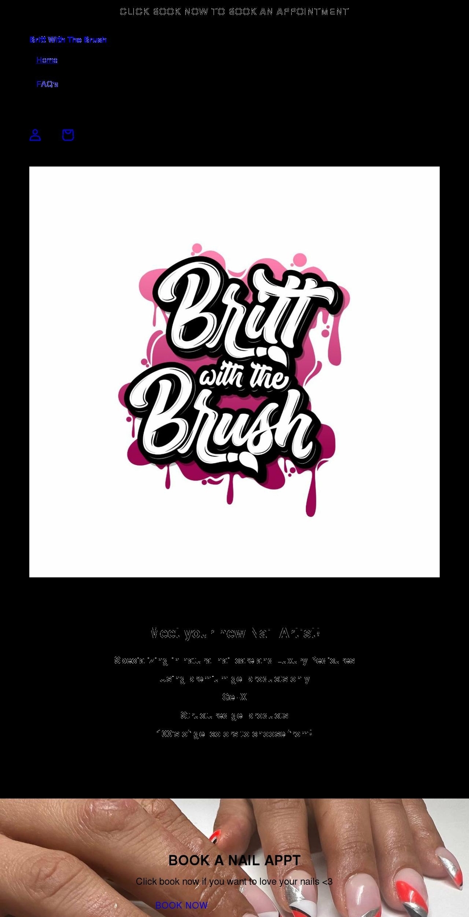 brittwiththebrush.com shopify website screenshot