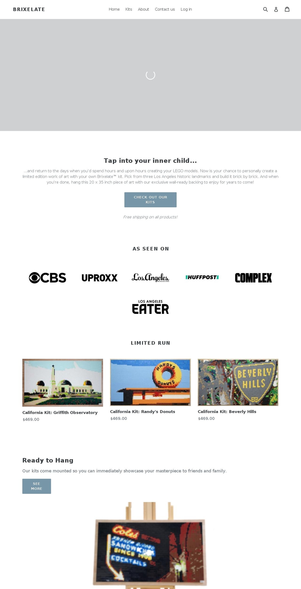 brixelate.com — Shopify storefront screenshot