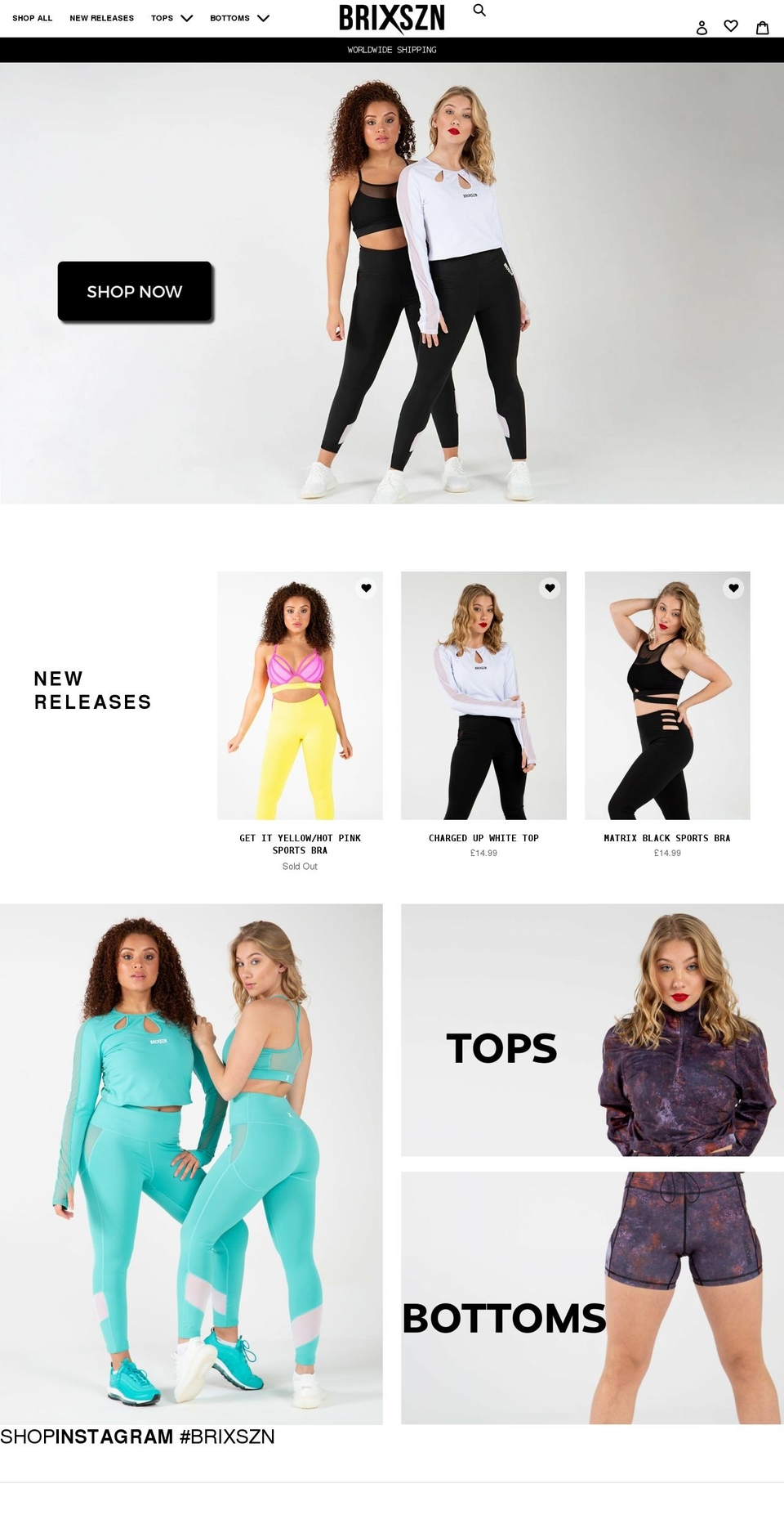 brixszn.com shopify website screenshot