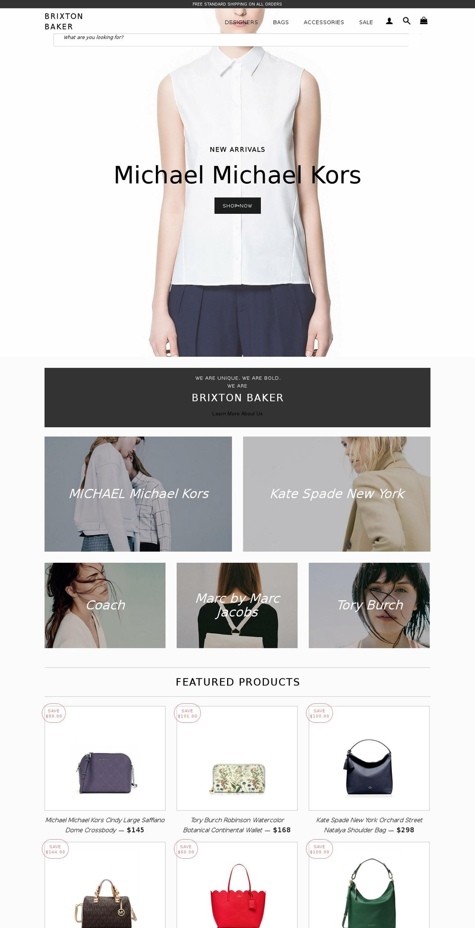 brixtonbaker.com shopify website screenshot