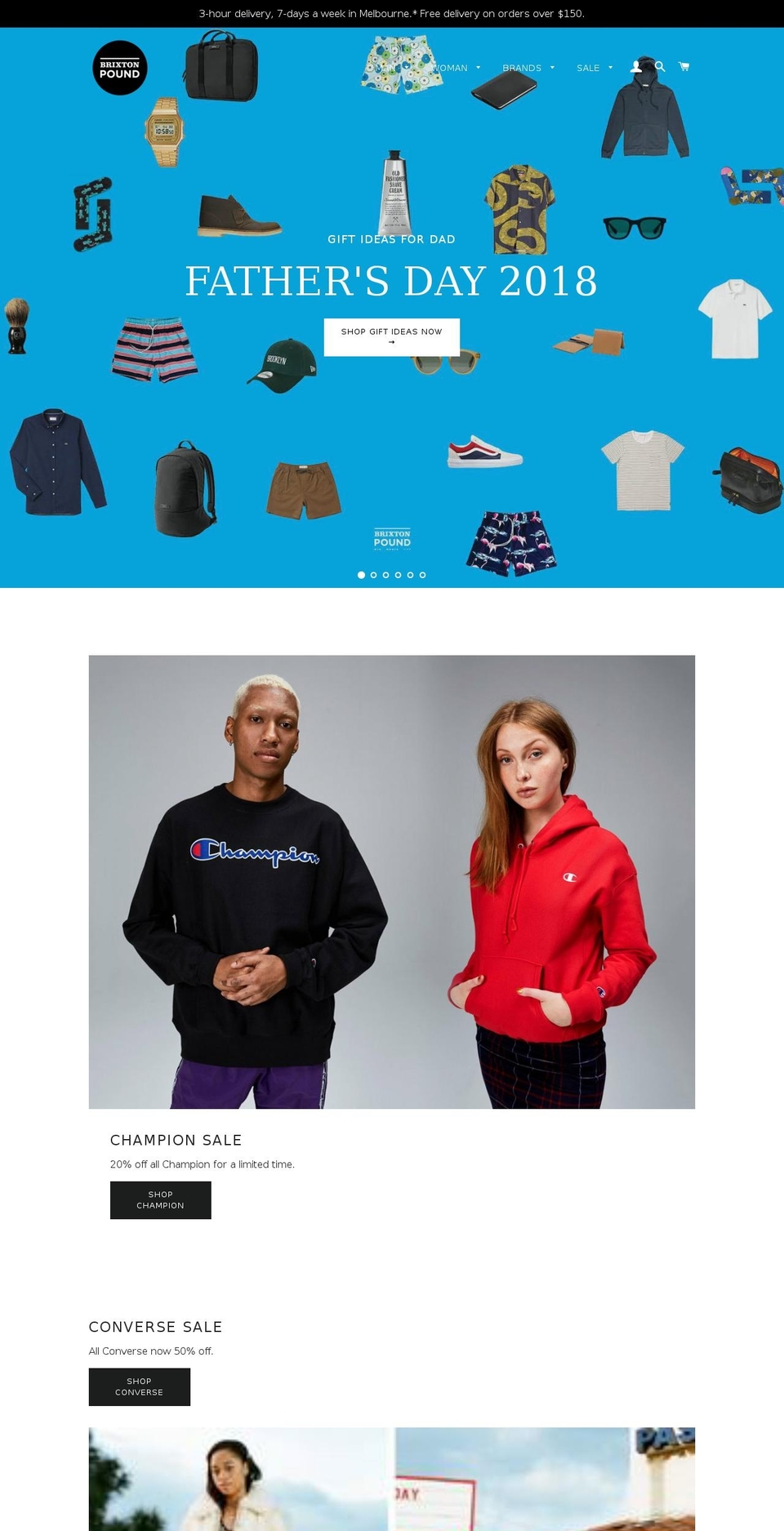 brixtonpound.com.au shopify website screenshot