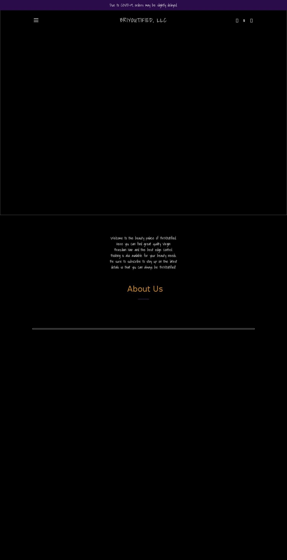 briyoutified.shop shopify website screenshot