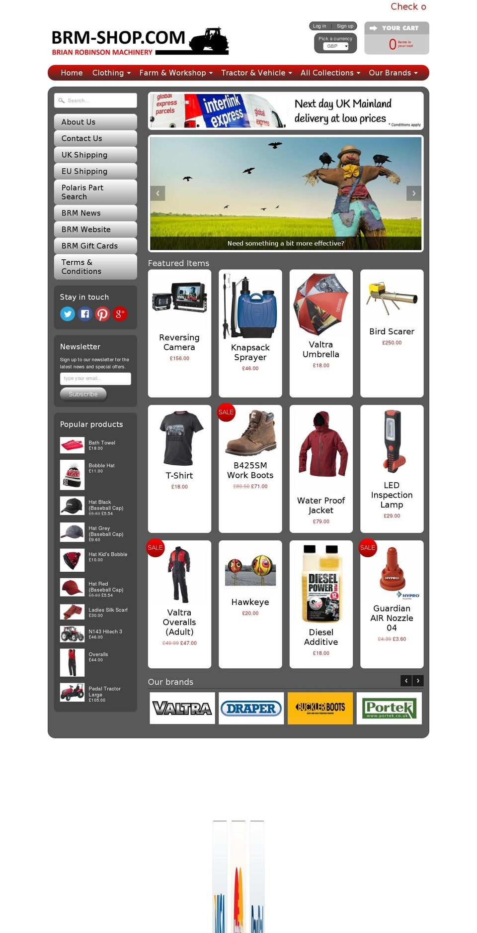 brm-shop.com shopify website screenshot