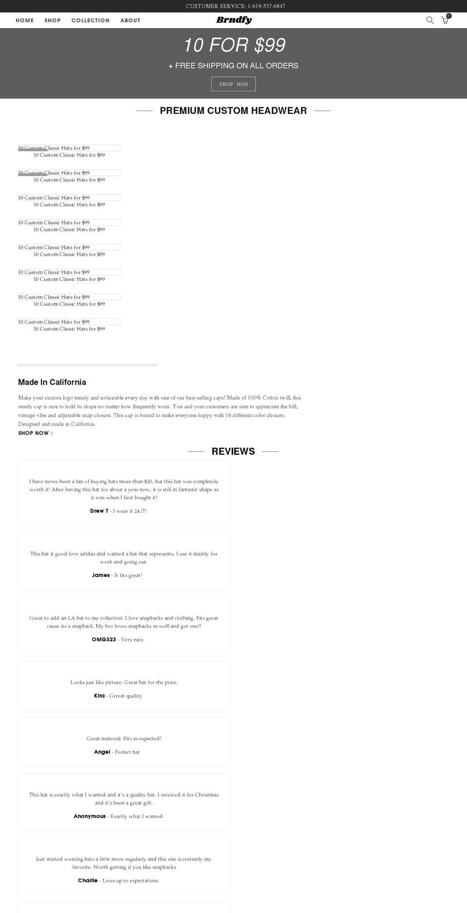 brndfy.com shopify website screenshot