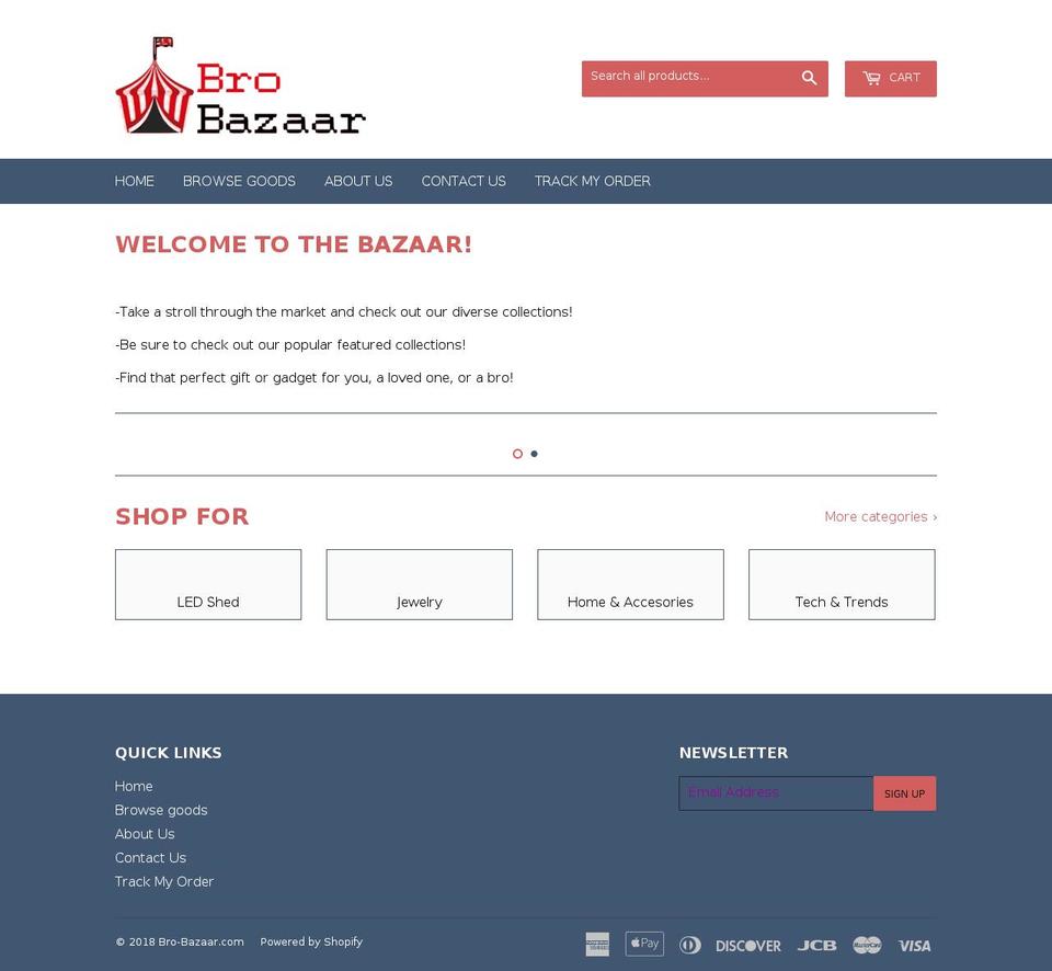 bro-bazaar.com — Shopify storefront screenshot