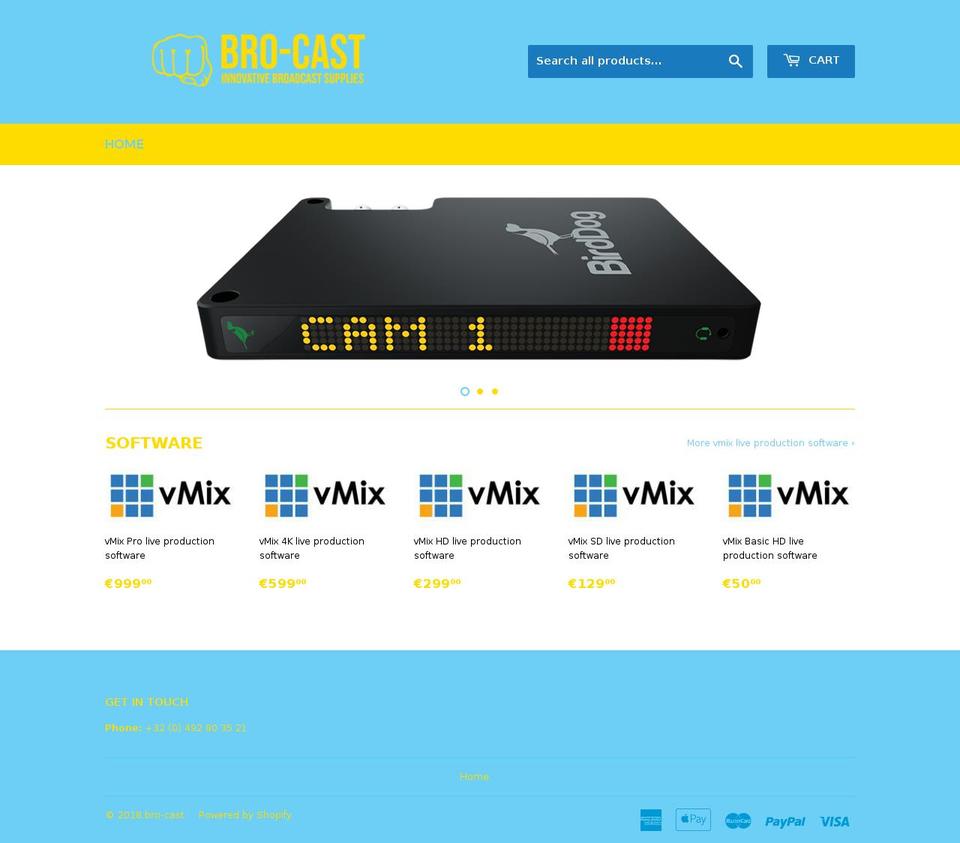 bro-cast.com — Shopify storefront screenshot