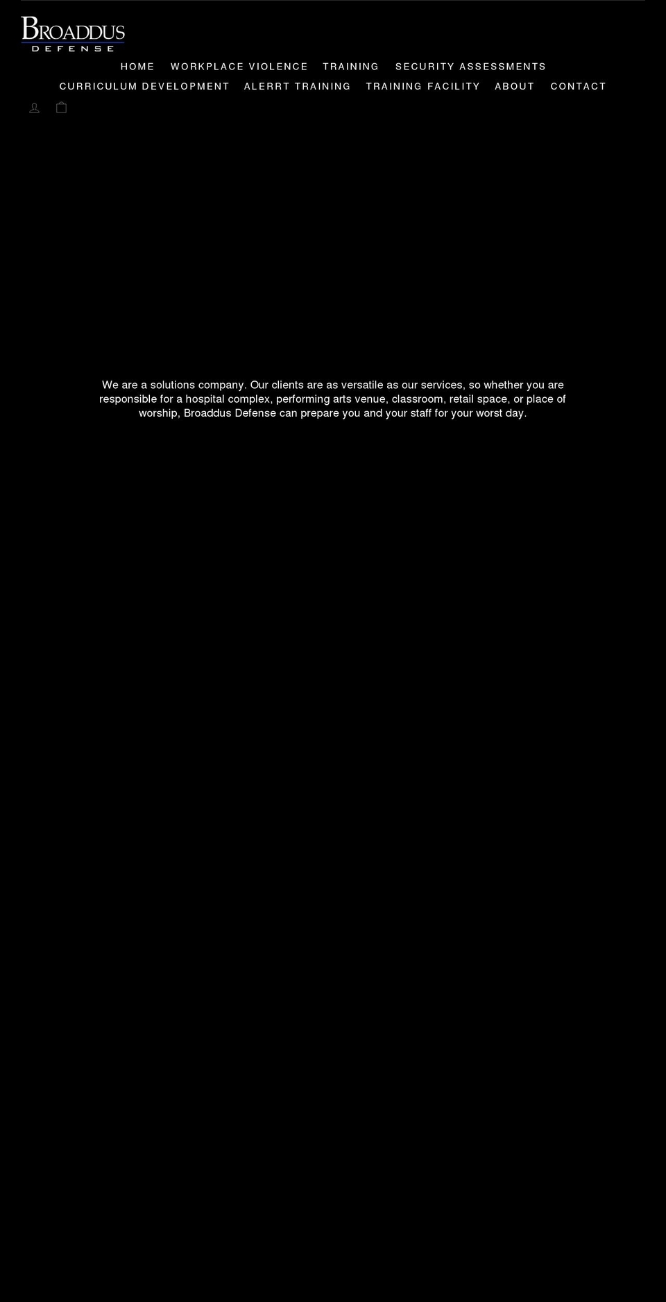 broaddusdefense.com shopify website screenshot