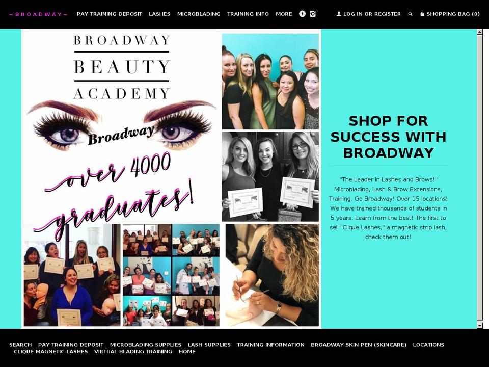 broadwaybeautysupply.com — Shopify storefront screenshot