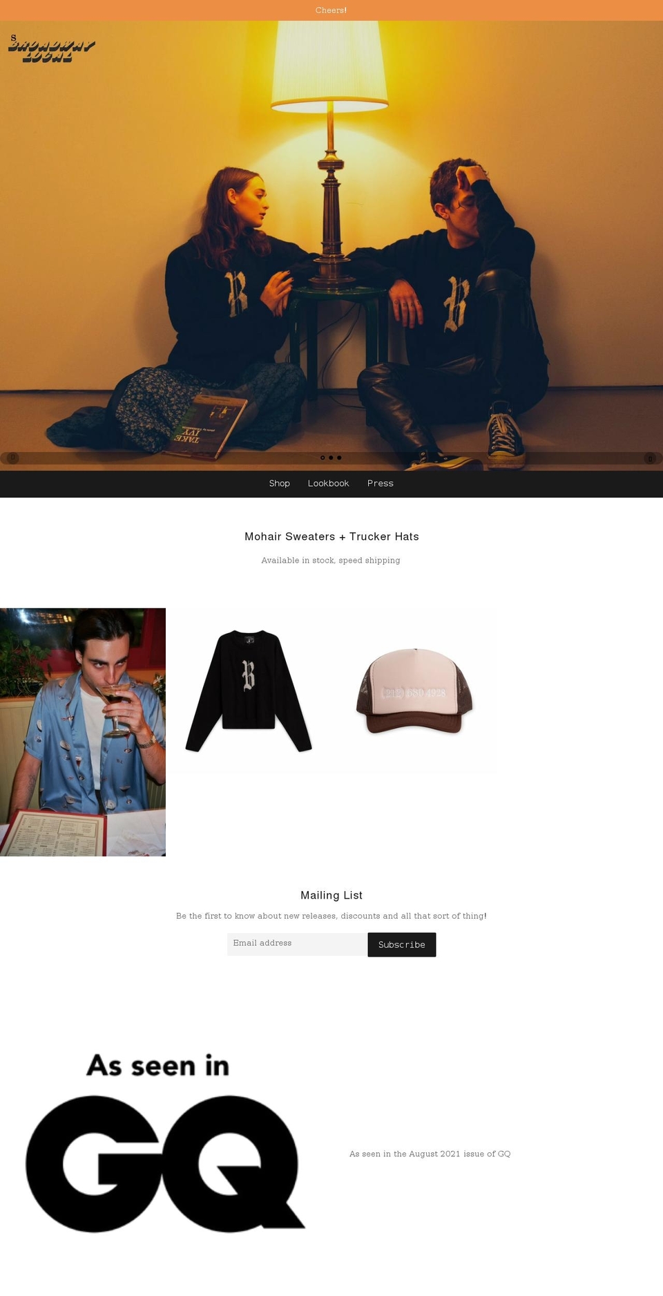 broadwaylcl.com shopify website screenshot