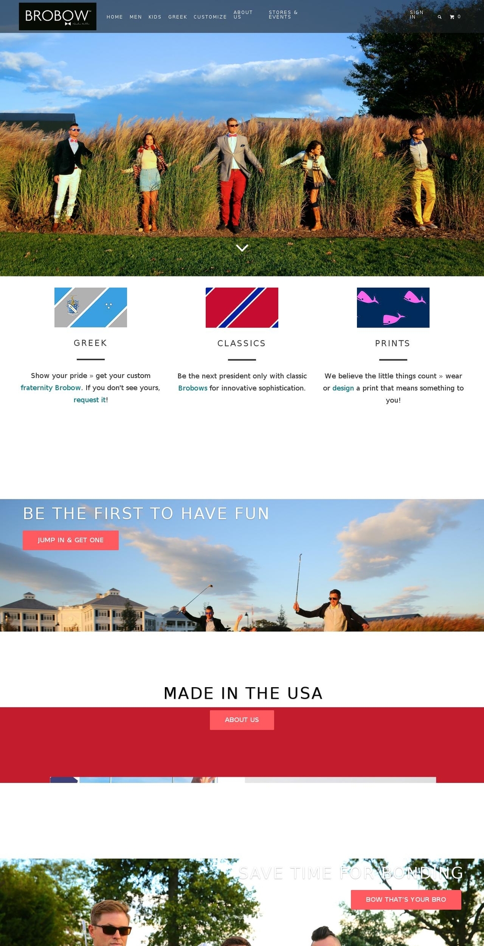 brobows.com shopify website screenshot