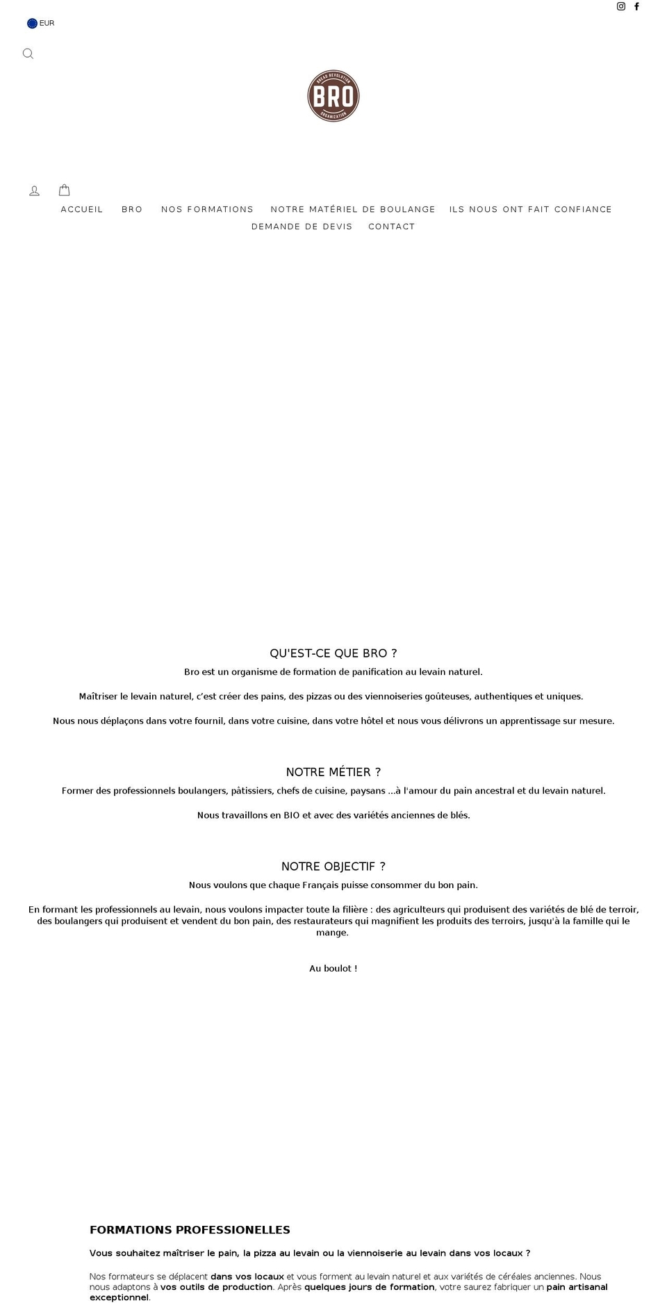 brobread.com shopify website screenshot