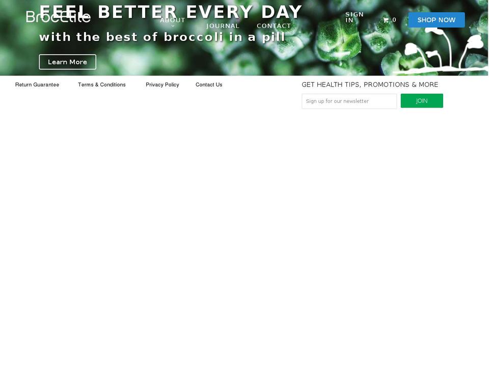 brocelite.com — Shopify storefront screenshot