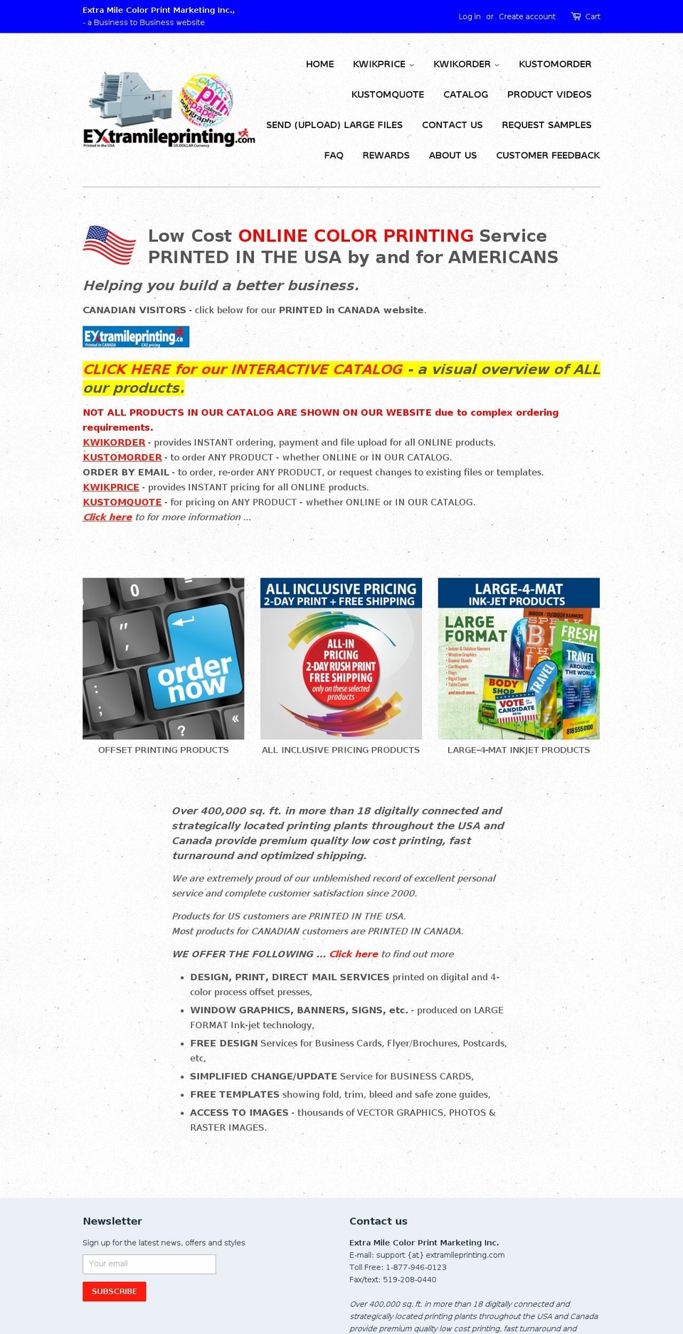 brochureplace.com shopify website screenshot