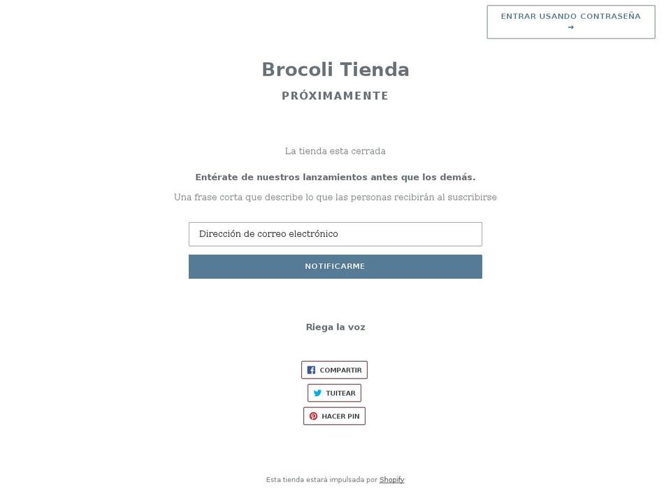 brocolitienda.com shopify website screenshot
