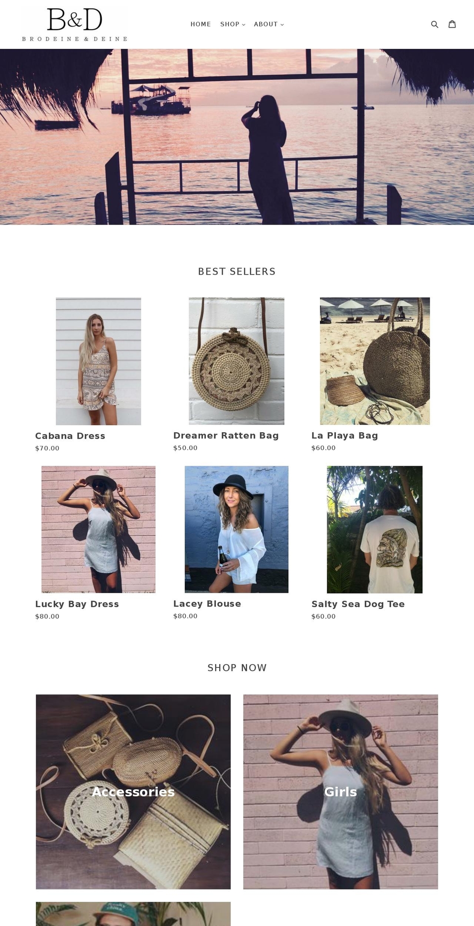 brodeine.com — Shopify storefront screenshot