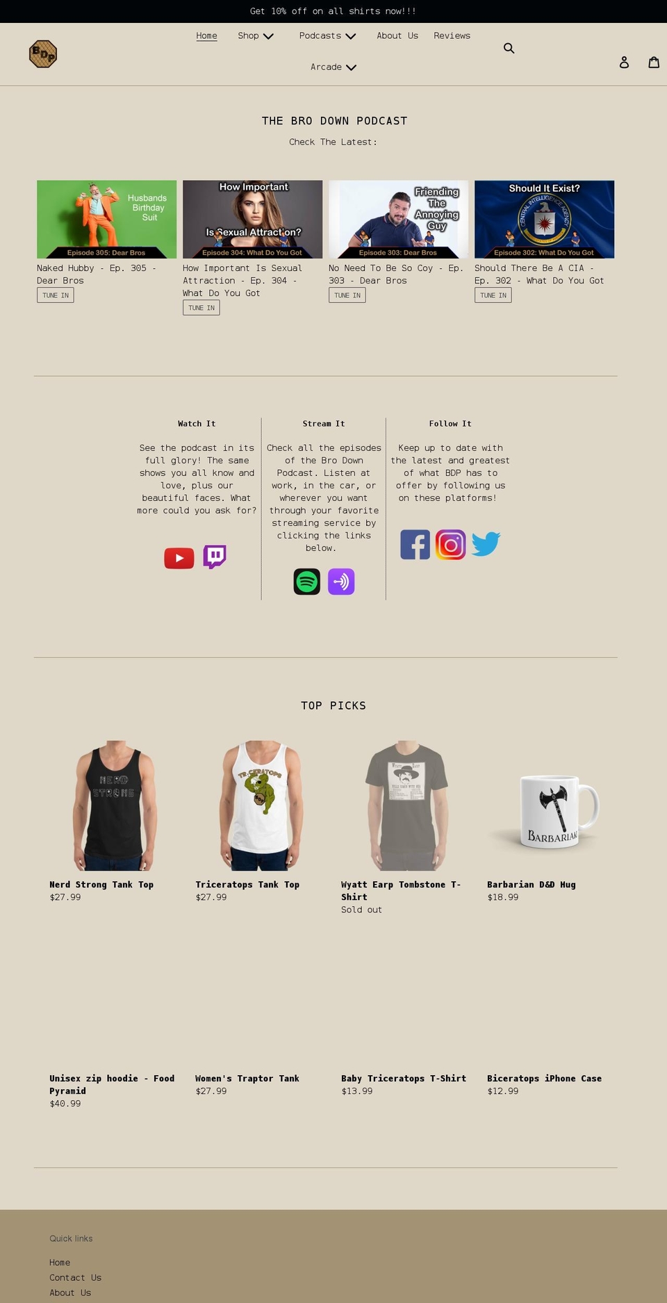 brodownpro.com shopify website screenshot