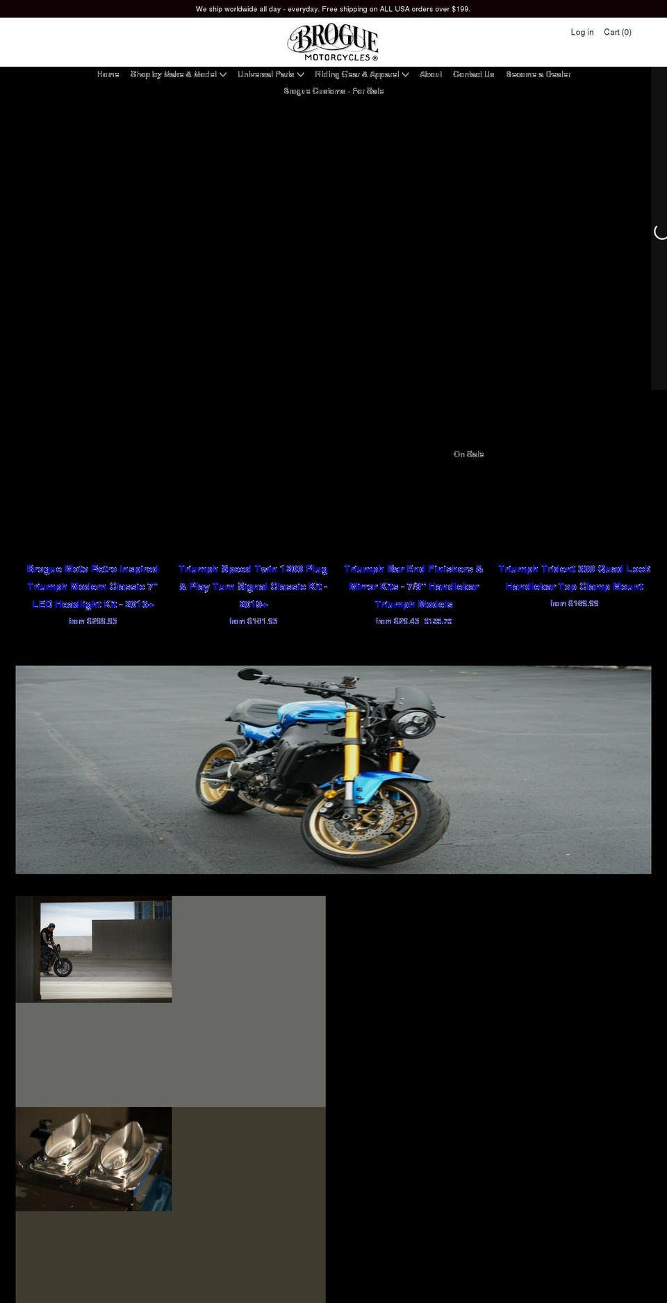 broguemotorcycles.com shopify website screenshot
