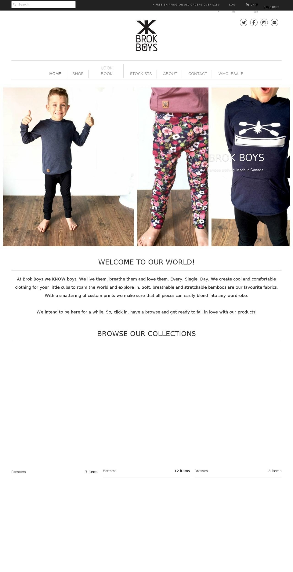 brokboys.com shopify website screenshot