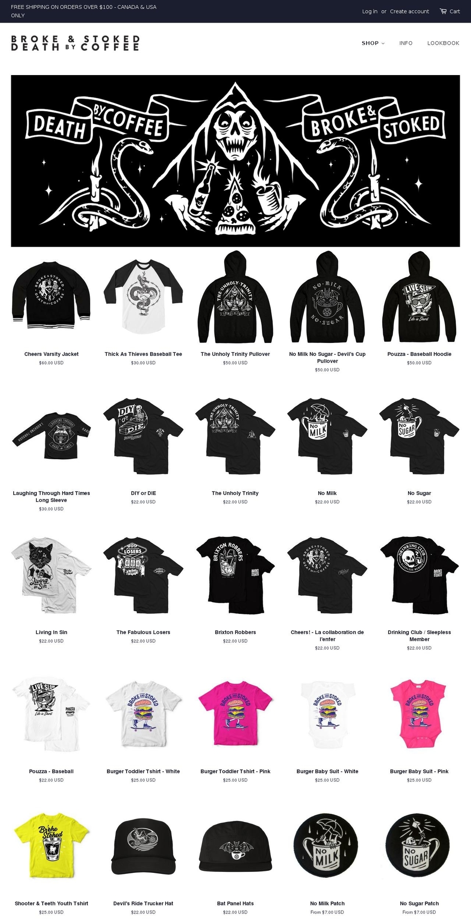 brokeandstoked.myshopify.com shopify website screenshot