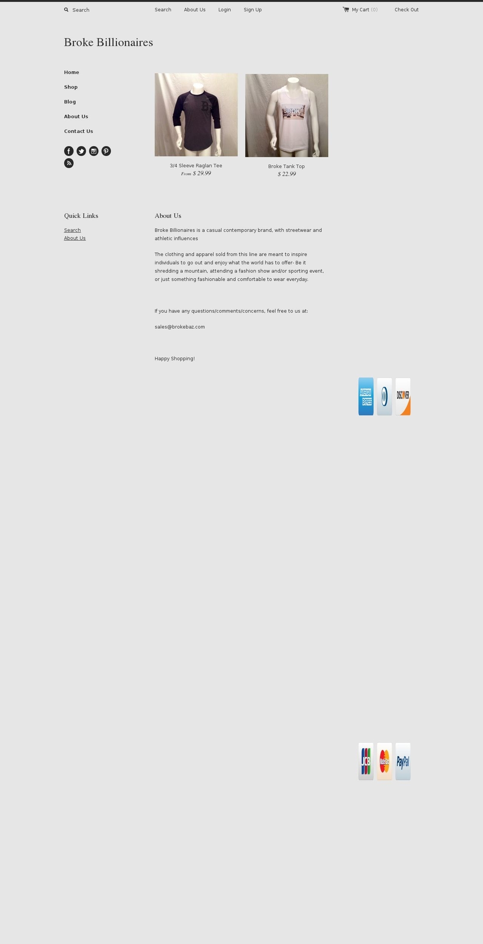 brokebaz.com shopify website screenshot