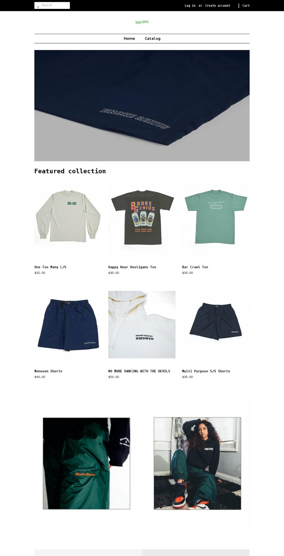 brokegenius27.com shopify website screenshot