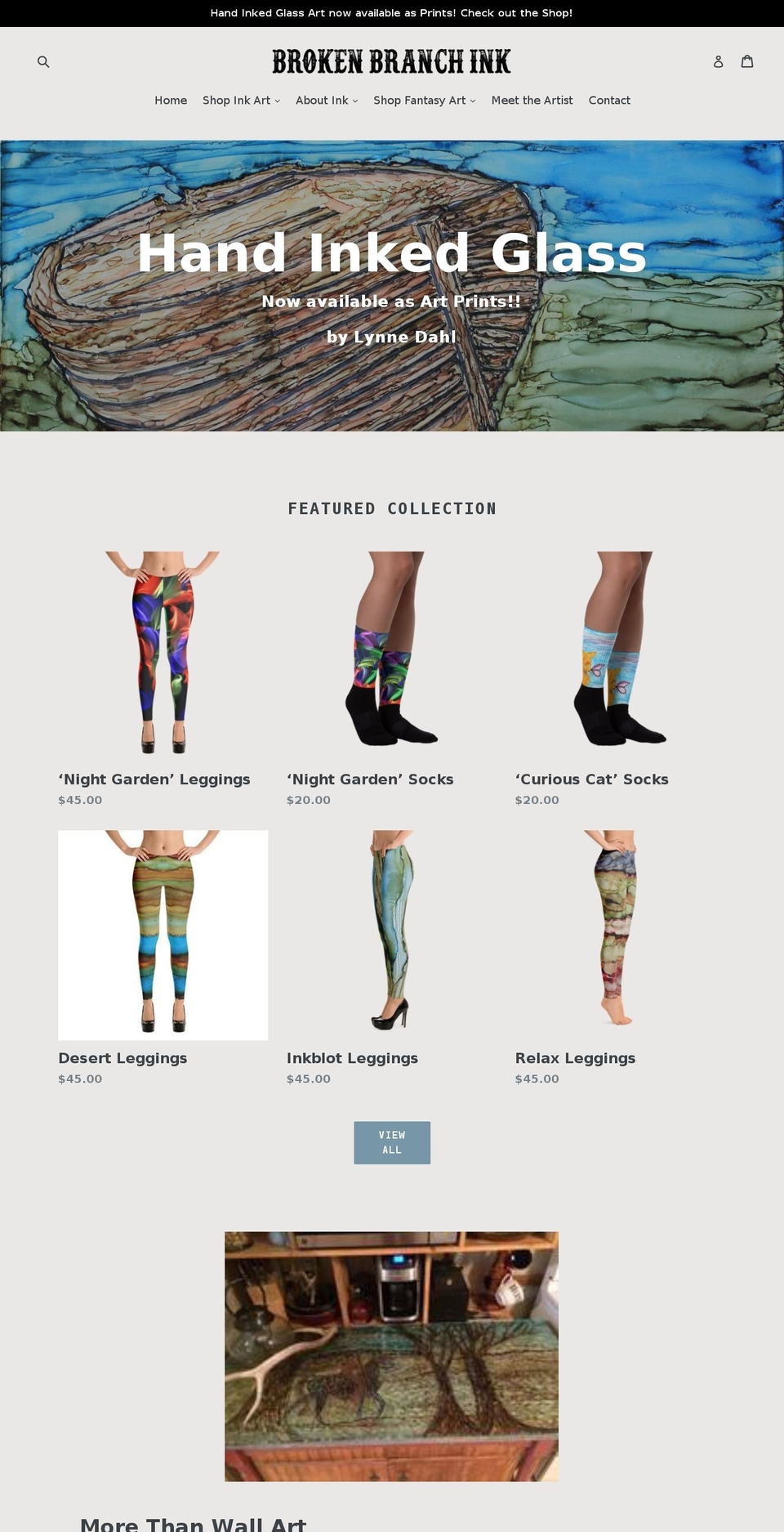 brokenbranchink.com — Shopify storefront screenshot