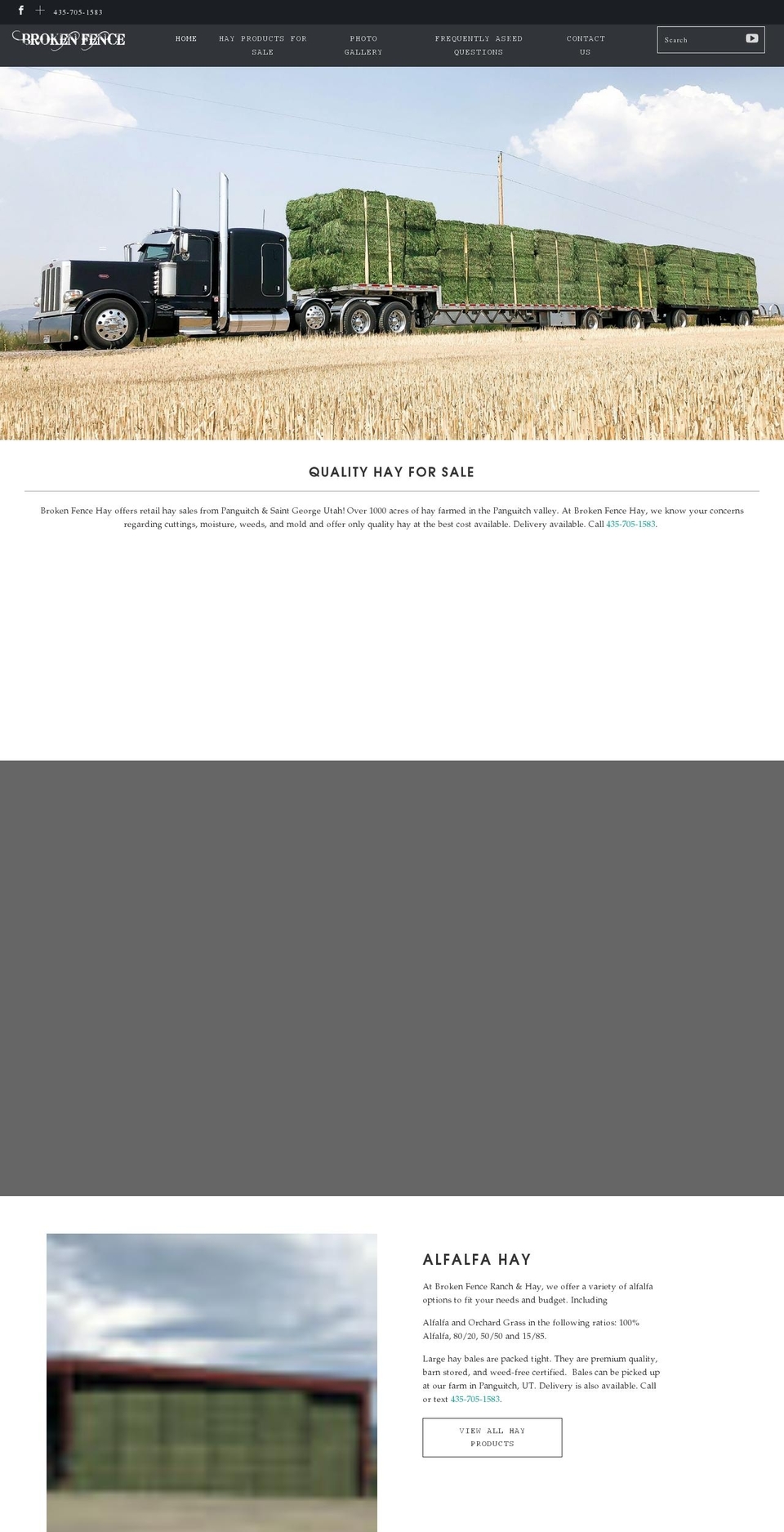 brokenfencehay.com shopify website screenshot