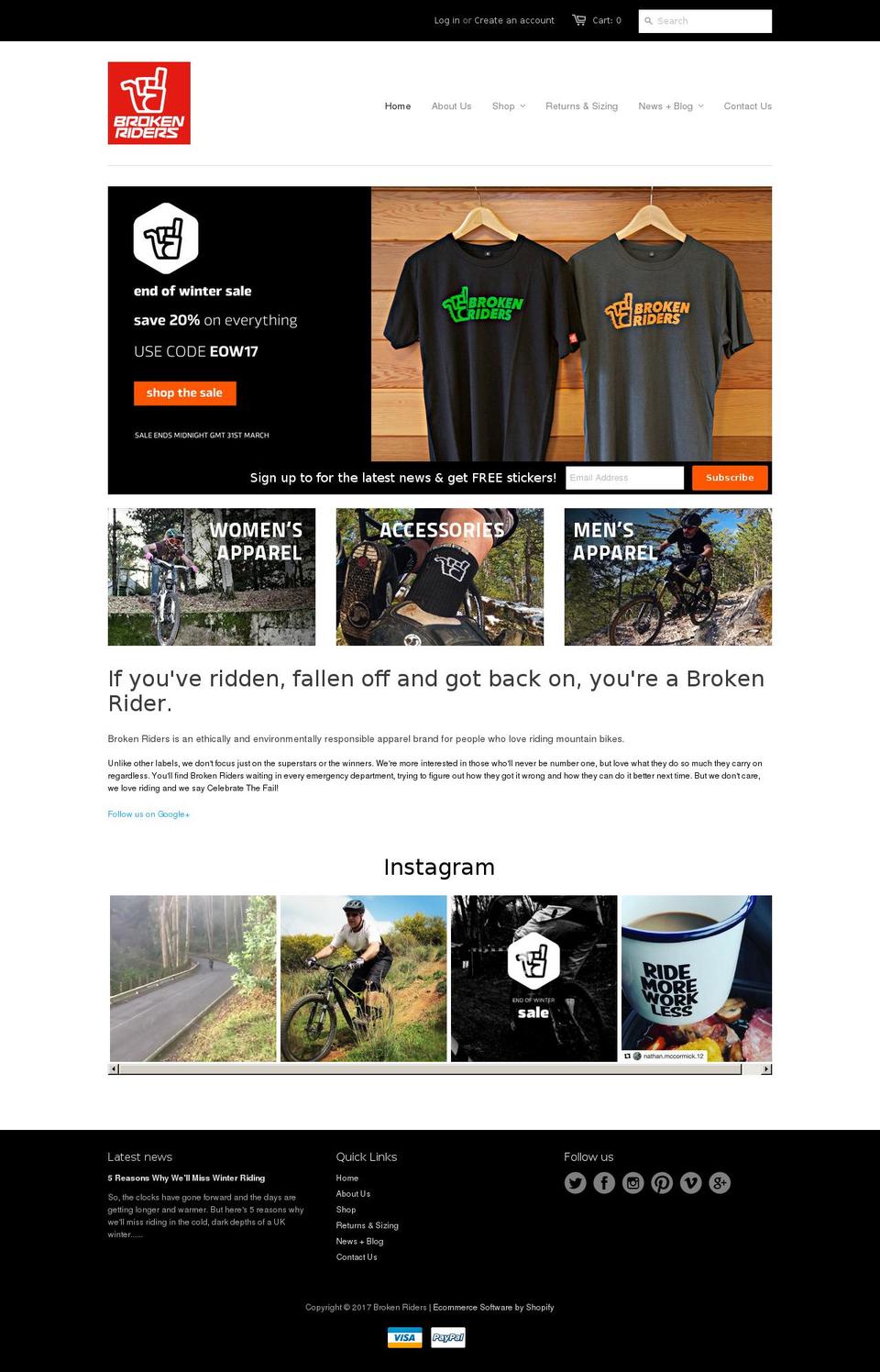 brokenridersuk.com shopify website screenshot