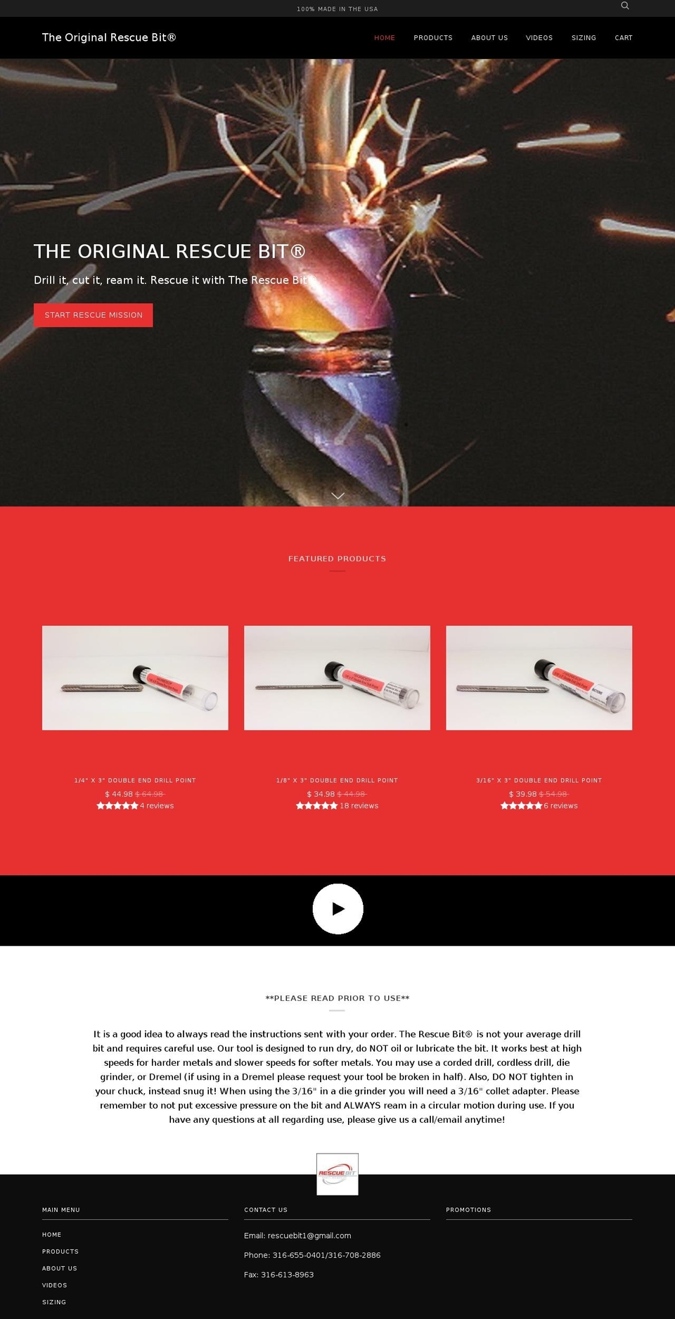 brokenscrewextractor.com — Shopify storefront screenshot