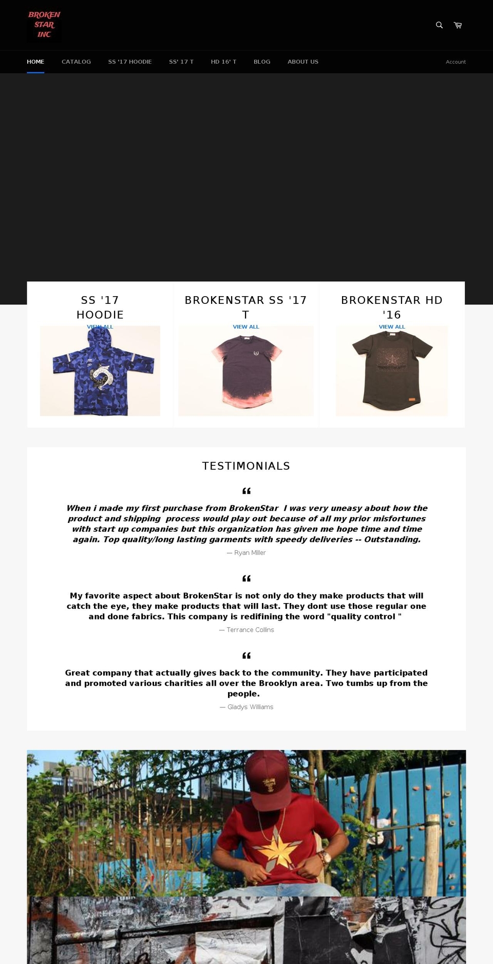 brokenstarinc.com shopify website screenshot