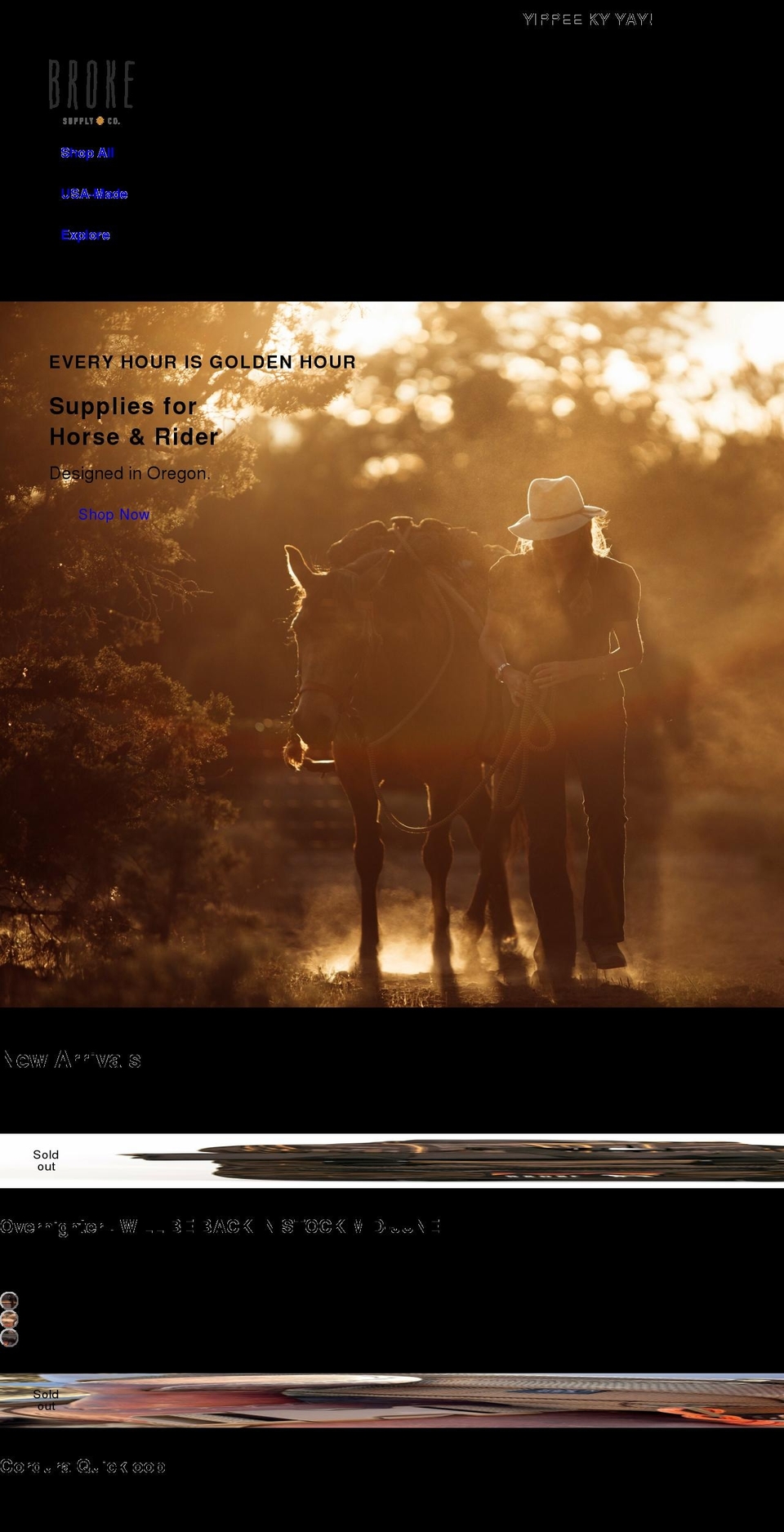 brokesupply.com shopify website screenshot