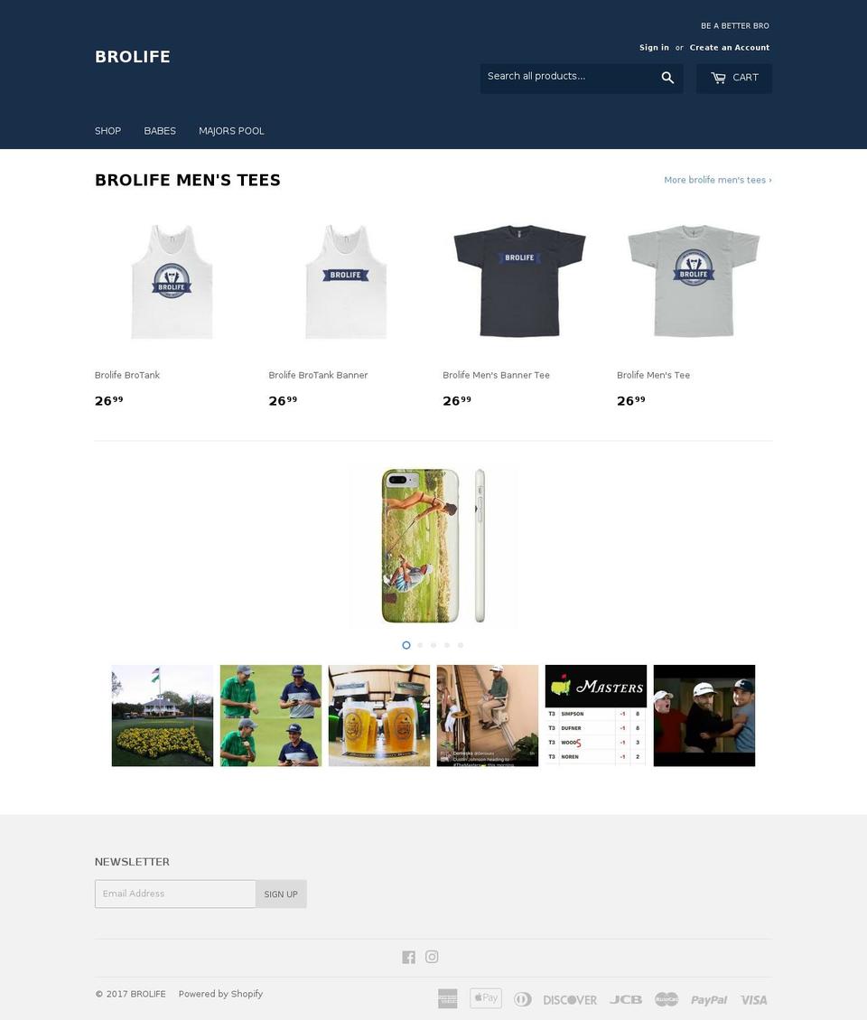 brolife.co shopify website screenshot