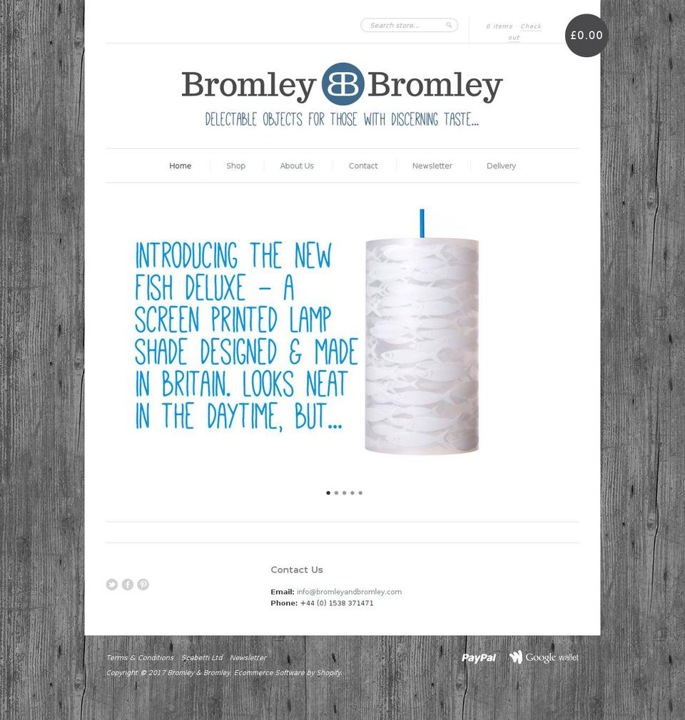 bromleyandbromley.com shopify website screenshot
