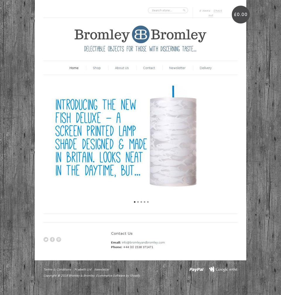 bromleybromley.com — Shopify storefront screenshot